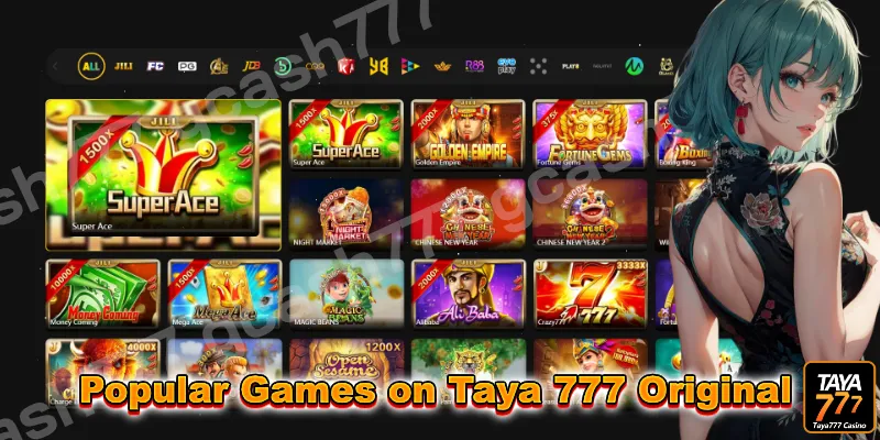 Top Games and Providers at Taya 777 Original